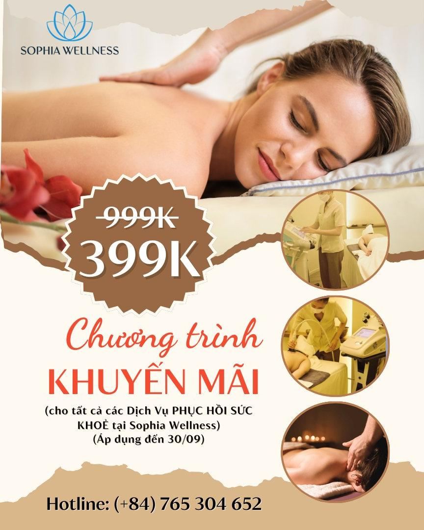 Tháng 9 yêu thương - Sức khỏe và sắc đẹp đồng giá 399K tại Sophia Wellness!