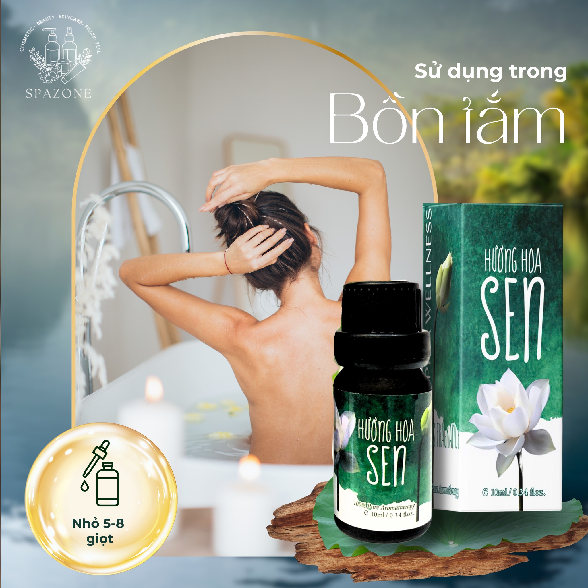 Hướng Dẫn Sử Dụng Tinh Dầu Hoa Sen Sophia Wellness