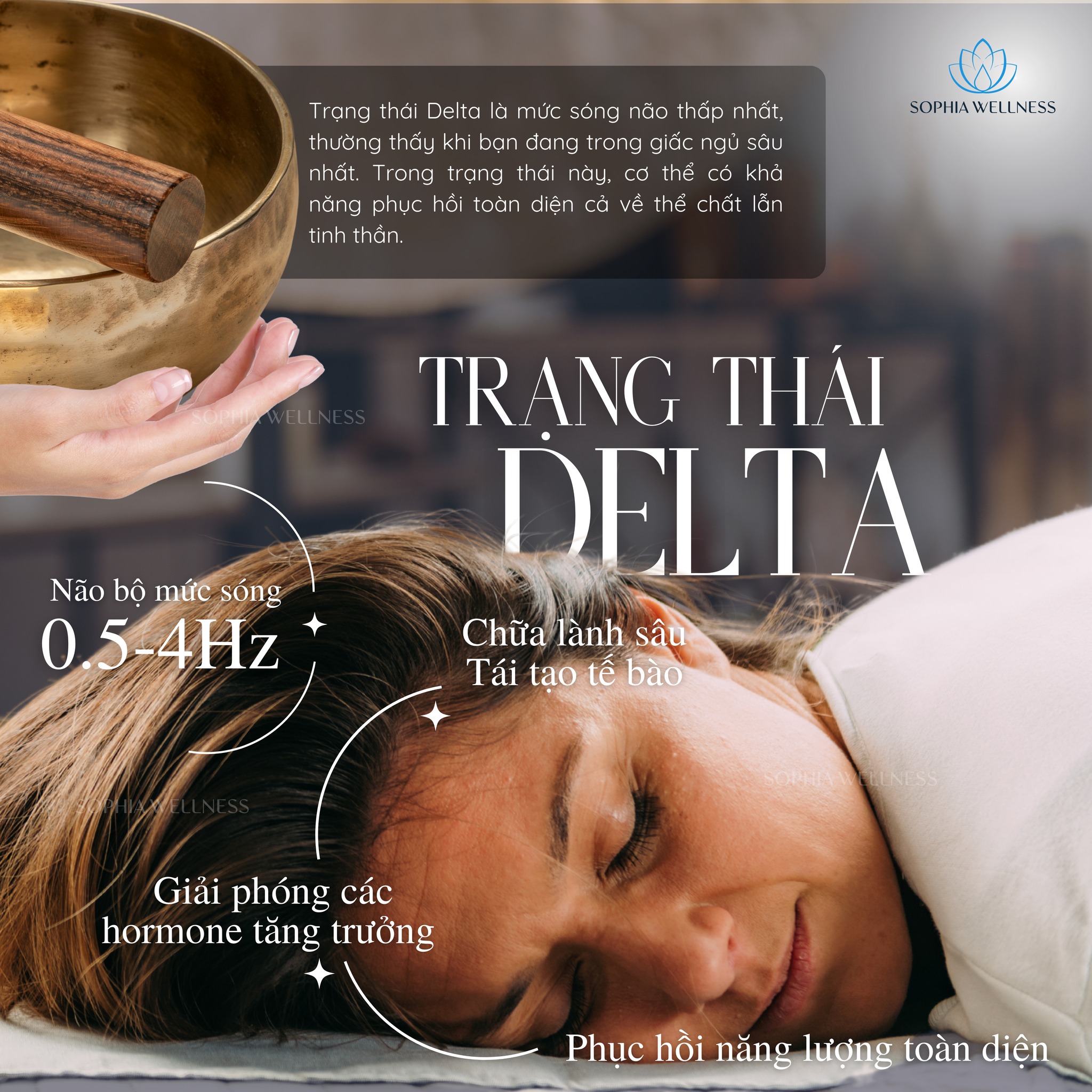 Liệu pháp Chuông xoay – Cân bằng sóng não, kích hoạt trạng thái Alpha, Delta, Theta