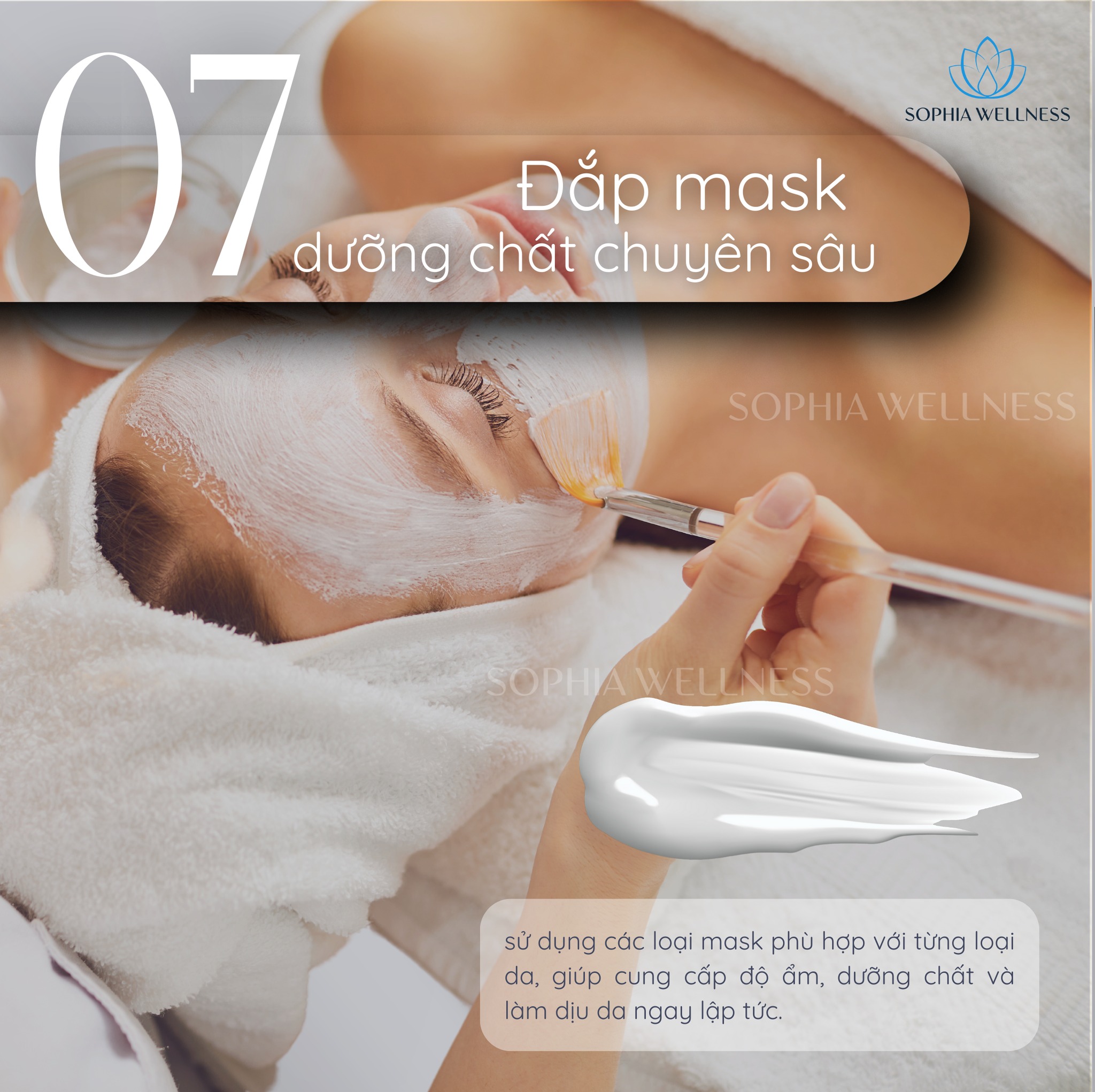 Đắp mask dưỡng chất chuyên sâu