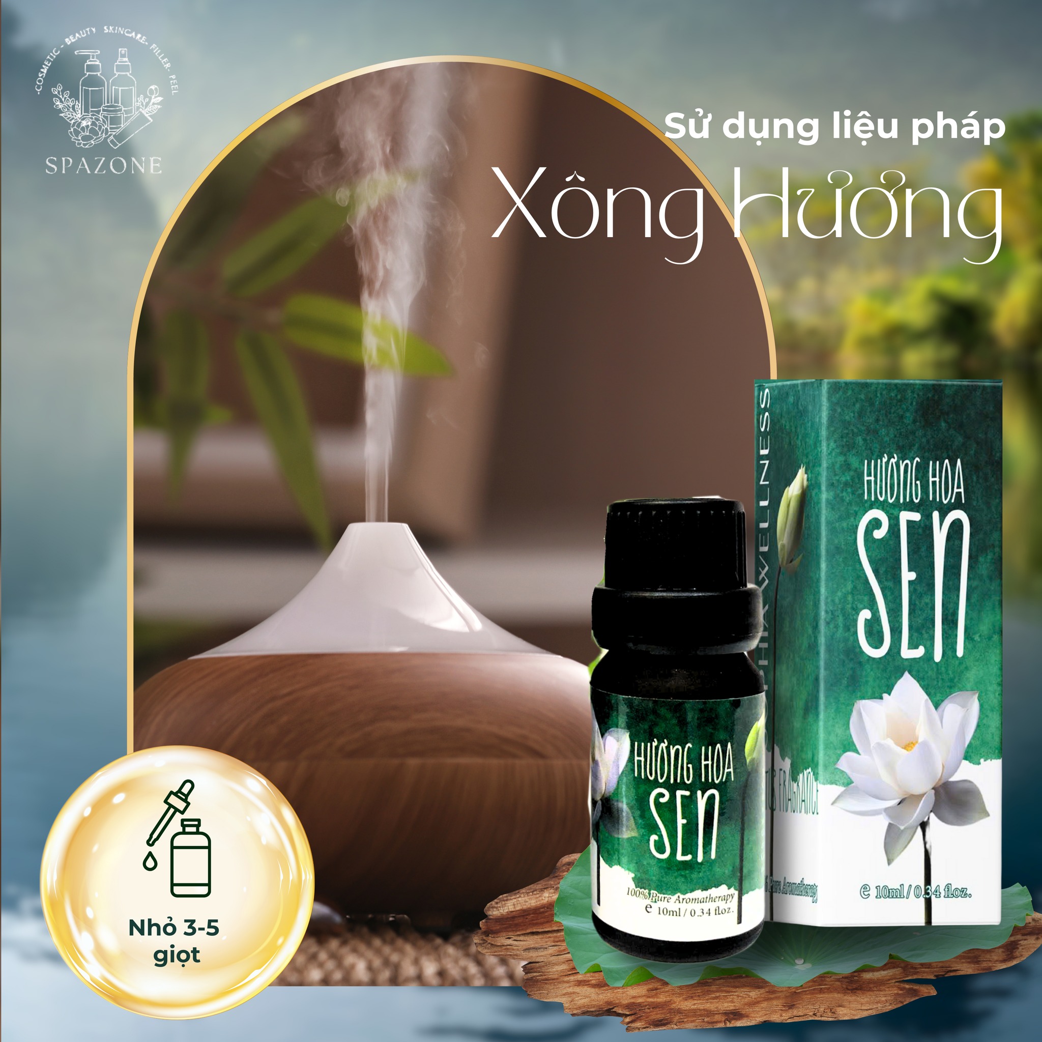 Tinh dầu Hoa sen Sophia Wellness - Ảnh 2